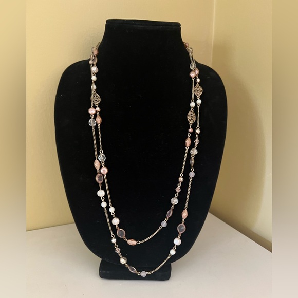 Elegant Multi-Color Beaded Necklace - Picture 1 of 2
